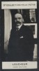 Photographie de la collection Félix Potin (4 x 7,5 cm) représentant : Loucheur, homme politique.. LOUCHEUR (Homme politique) - (Photo de la 3e ...