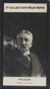 Photographie de la collection Félix Potin (4 x 7,5 cm) représentant : Pichon, homme politique.. PICHON (Homme politique) - (Photo de la 3e collection ...