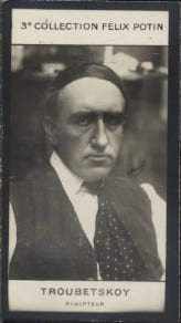 Photographie de la collection F&eacute;lix Potin (4 x 7,5 cm) repr&eacute;sentant : Troubetskoy, sculpteur.. TROUBETSKOY (Sculpteur) - (Photo de la 3e collection ...