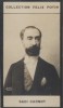 Photographie de la collection Félix Potin (4 x 7,5 cm) représentant : Sadi Carnot, ancien Président de la République.. CARNOT (Sadi) 