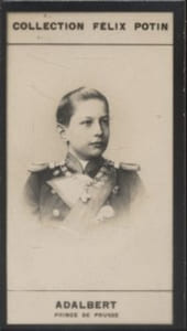 Photographie de la collection Félix Potin (4 x 7,5 cm) représentant : Prince Adalbert de Prusse.