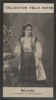 Photographie de la collection Félix Potin (4 x 7,5 cm) représentant : Princesse Miléna de Monténégro.. MILENA (Princesse de Monténégro) 