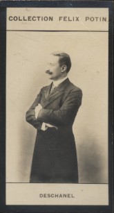 Photographie de la collection Félix Potin (4 x 7,5 cm) représentant : Paul Deschanel, homme politique.. DESCHANEL (Paul) 