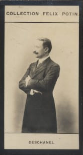 Photographie de la collection F&eacute;lix Potin (4 x 7,5 cm) repr&eacute;sentant : Paul Deschanel, homme politique.. DESCHANEL (Paul) 