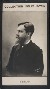 Photographie de la collection F&eacute;lix Potin (4 x 7,5 cm) repr&eacute;sentant : Andr&eacute; Lebon, homme politique.. LEBON (Andr&eacute;) Photo Ladrey Disd&eacute;ri.