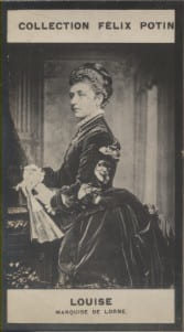 Photographie de la collection F&eacute;lix Potin (4 x 7,5 cm) repr&eacute;sentant : Louise - Marquise de Lorne.. LOUISE - Marquise de Lorne 