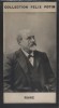 Photographie de la collection Félix Potin (4 x 7,5 cm) représentant : Arthur Ranc, homme politique.. RANC Arthur Photo Pirou.