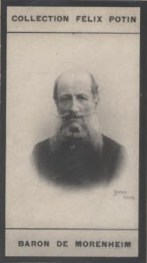Photographie de la collection F&eacute;lix Potin (4 x 7,5 cm) repr&eacute;sentant : Baron de Morenheim, homme d'&eacute;tat russe.. MORENHEIM (Baron de) Photo Boyer.