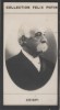 Photographie de la collection Félix Potin (4 x 7,5 cm) représentant : François Crispi, homme politique italien.. CRISPI (François) 
