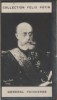 Photographie de la collection Félix Potin (4 x 7,5 cm) représentant : Général Faidherbe.. FAIDHERBE (Général) Photo Pierre Petit.