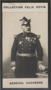 Photographie de la collection F&eacute;lix Potin (4 x 7,5 cm) repr&eacute;sentant : Jacques Duchesne - G&eacute;n&eacute;ral.. DUCHESNE (Jacques) Photo Pierre Petit.