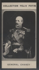 Photographie de la collection F&eacute;lix Potin (4 x 7,5 cm) repr&eacute;sentant : G&eacute;n&eacute;ral Chanzy.. CHANZY (G&eacute;n&eacute;ral) Photo Tappert.