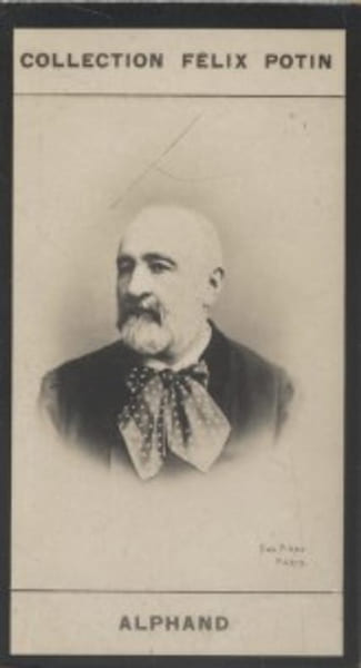 Photographie de la collection F&eacute;lix Potin (4 x 7,5 cm) repr&eacute;sentant : Adolphe Alphand. Ing&eacute;nieur des Ponts et Chauss&eacute;es, n&eacute; &agrave; Grenoble. 1817-1891.. ...