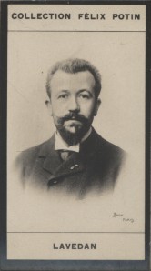 Photographie de la collection Félix Potin (4 x 7,5 cm) représentant : Henri Lavedan, homme de lettres.. LAVEDAN (Henri) 