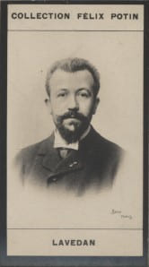 Photographie de la collection F&eacute;lix Potin (4 x 7,5 cm) repr&eacute;sentant : Henri Lavedan, homme de lettres.. LAVEDAN (Henri) 