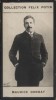 Photographie de la collection Félix Potin (4 x 7,5 cm) représentant : Maurice Donnay, écrivain.. DONNAY (Maurice) Photo Reutlinger.