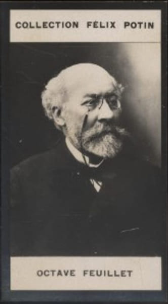 Photographie de la collection F&eacute;lix Potin (4 x 7,5 cm) repr&eacute;sentant : Octave Feuillet, &eacute;crivain.. FEUILLET (Octave) 