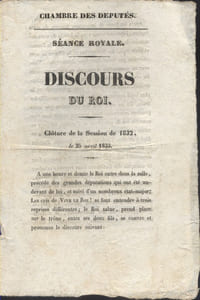 Séance royale. Discours du Roi. Clôture de la session de 1832.