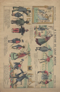 A l'instar de Saint Martin. Image d'Epinal en couleurs. (N° 4108).