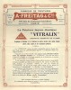 La peinture laquée élastique "Vitralin", garantie exempte de plomb. Notice publicitaire illustrée de la maison A. Freitag & Cie - 155, rue du ...