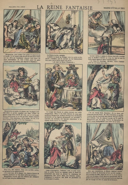 La Reine Fantaisie. Image d'Epinal en couleurs.. IMAGERIE D'EPINAL 