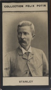 Photographie de la collection Félix Potin (4 x 7,5 cm) représentant : John Rowland Stanley, explorateur.. STANLEY (John-Rowland) 