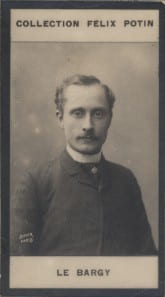 Photographie de la collection F&eacute;lix Potin (4 x 7,5 cm) repr&eacute;sentant : Charles Le Bargy, com&eacute;dien.. LE BARGY (Charles) Photo Boyer.