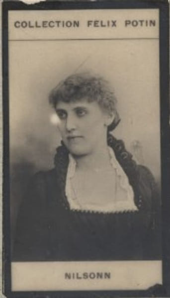 Photographie de la collection F&eacute;lix Potin (4 x 7,5 cm) repr&eacute;sentant : Mme Christine Nilssonn, chanteuse d'op&eacute;ra.. NILSSONN (Christine) 