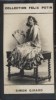 Photographie de la collection Félix Potin (4 x 7,5 cm) représentant : Madame Julie Simon-Girard, comédienne.. SIMON-GIRARD (Julie) 