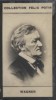 Photographie de la collection Félix Potin (4 x 7,5 cm) représentant : Richard Wagner, compositeur.. WAGNER (Richard) 