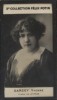 Photographie de la collection Félix Potin (4 x 7,5 cm) représentant : Yvonne Sarcey, femme de lettres.. SARCEY (Yvonne) - (Photo de la 3e collection ...