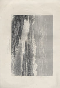 Alaï et chaîne du Transalaï. Gravure extraite de la Géographie universelle d'Elisée Reclus.