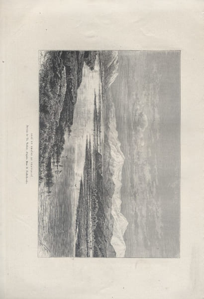 Ala&iuml; et cha&icirc;ne du Transala&iuml;. Gravure extraite de la G&eacute;ographie universelle d'Elis&eacute;e Reclus.. ALAI 