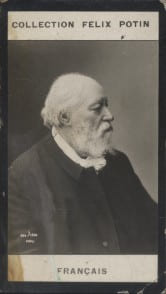 Photographie de la collection F&eacute;lix Potin (4 x 7,5 cm) repr&eacute;sentant : Louis Fran&ccedil;ais, peintre.. FRAN&Ccedil;AIS (Louis) Photo Eug&egrave;ne Pirou.