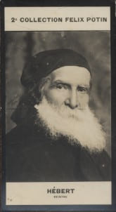 Photographie de la collection F&eacute;lix Potin (4 x 7,5 cm) repr&eacute;sentant : H&eacute;bert, peintre.. HEBERT (Auguste-Antoine-Ernest) - (Photo de la 2e collection ...