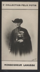 Photographie de la collection Félix Potin (4 x 7,5 cm) représentant : Monseigneur Lanusse, évêque.. LANUSSE (Jean-Ephraïm) - (Photo de la 2e ...