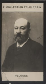 Photographie de la collection F&eacute;lix Potin (4 x 7,5 cm) repr&eacute;sentant : L&eacute;on-Germain Pelouse, peintre.. PELOUSE (L&eacute;on-Germain) - (Photo de la 2e ...