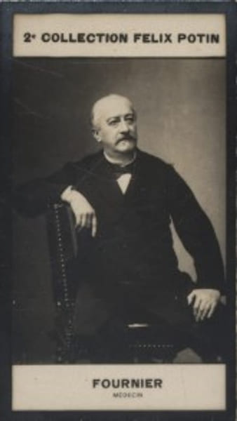 Photographie de la collection F&eacute;lix Potin (4 x 7,5 cm) repr&eacute;sentant : Alfred Fournier, m&eacute;decin.. FOURNIER (Alfred) - (Photo de la 2e collection F&eacute;lix ...