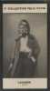 Photographies de la collection Félix Potin (4 x 7,5 cm) représentant : Louis-Pierre Laugier, comédien.. LAUGIER (Louis-Pierre) - (2 photos de la 2e ...