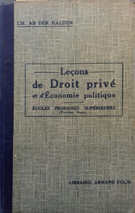 Leçons de droit privé et d'économie politique.