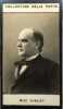 Photographie de la collection Félix Potin (4 x 7,5 cm) représentant : William Mac Kinley - Président des Etats-Unis.. MAC KINLEY (William) 