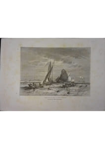 Pêche dans le Sund, au large d'Elseneur. Gravure extraite de la Géographie universelle d'Elisée Reclus.
