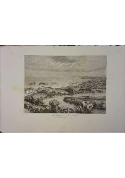 Entr&eacute;e du port de Glasgow. Gravure extraite de la G&eacute;ographie universelle d'Elis&eacute;e Reclus.. GLASGOW 