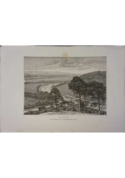Canal cal&eacute;donien. Gravure extraite de la G&eacute;ographie universelle d'Elis&eacute;e Reclus.. CALEDONIE 