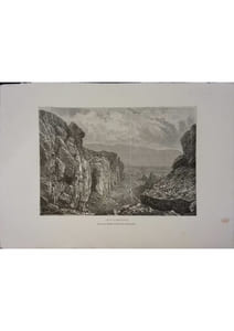 Cluse d'Almanadgja. Gravure extraite de la Géographie universelle d'Elisée Reclus.