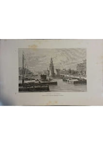 Amsterdam. Le Kalkmarkt. Gravure extraite de la Géographie universelle d'Elisée Reclus.