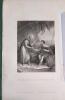 Eudore dans la grotte de St Paul. Eau-forte, dessin&eacute;e par Staal et grav&eacute;e par Portier.. EUDORE Publi&eacute; par Dufour, Mulat et Boulanger.