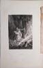 L'orage (Atala). Eau-forte, dessin&eacute;e par Philippoteaux et grav&eacute;e par Leguay.. ATALA 