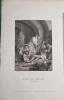 Moeurs des Chr&eacute;tiens. (Etudes historiques). Eau-forte, dessin&eacute;e par Philippoteaux et grav&eacute;e par Reville.. MOEURS DES CHRETIENS Publi&eacute; par Dufour, ...
