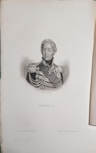 Charles X. Eau-forte, dessinée et gravée par Waltner.